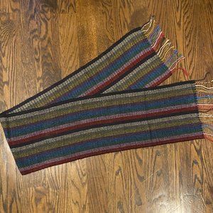 Dark Rainbow Knit Scarf - Super Soft!
